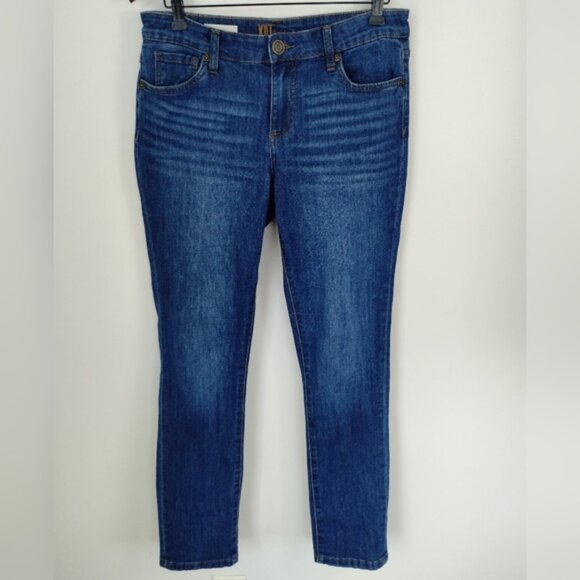 Kut From The Kloth Carrie Boyfriend Jeans Sz 4 Medium Blue Wash Stretch - Picture 1 of 12
